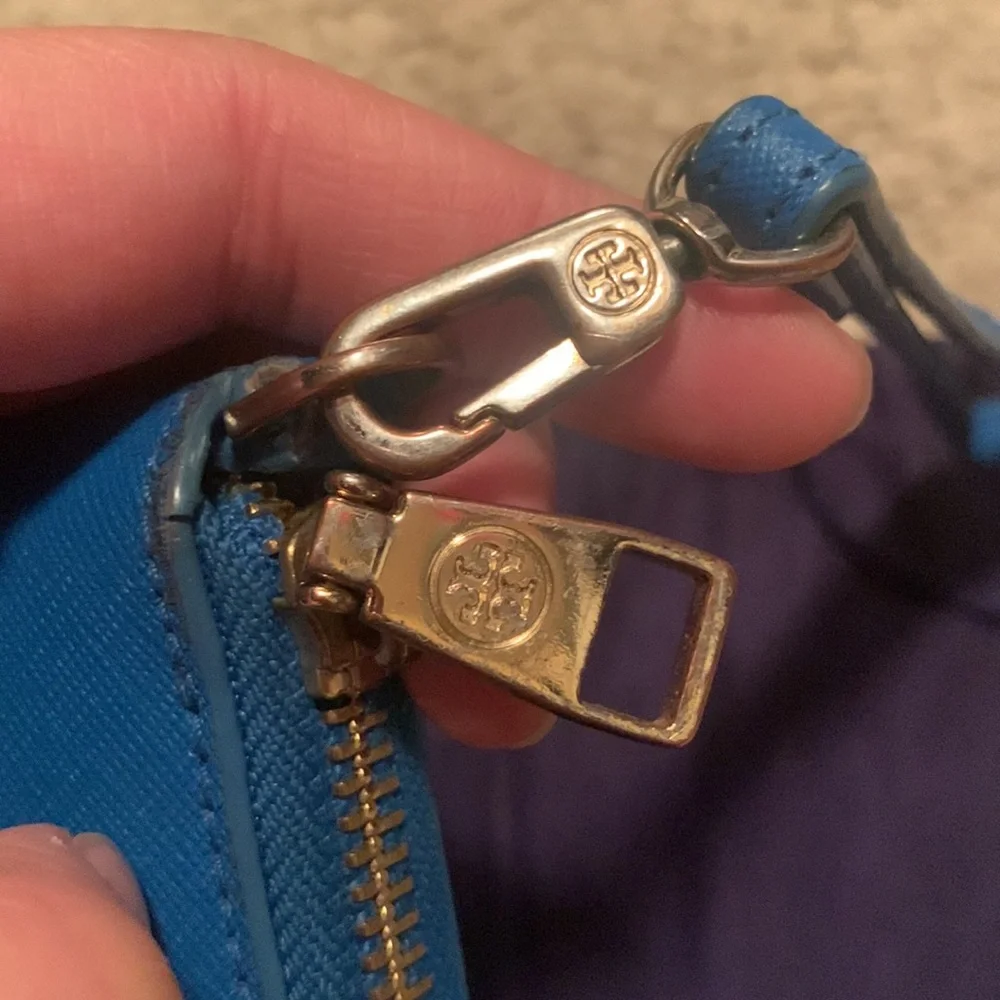 Tory Burch, Robinson Zip Continental Walle, Blue